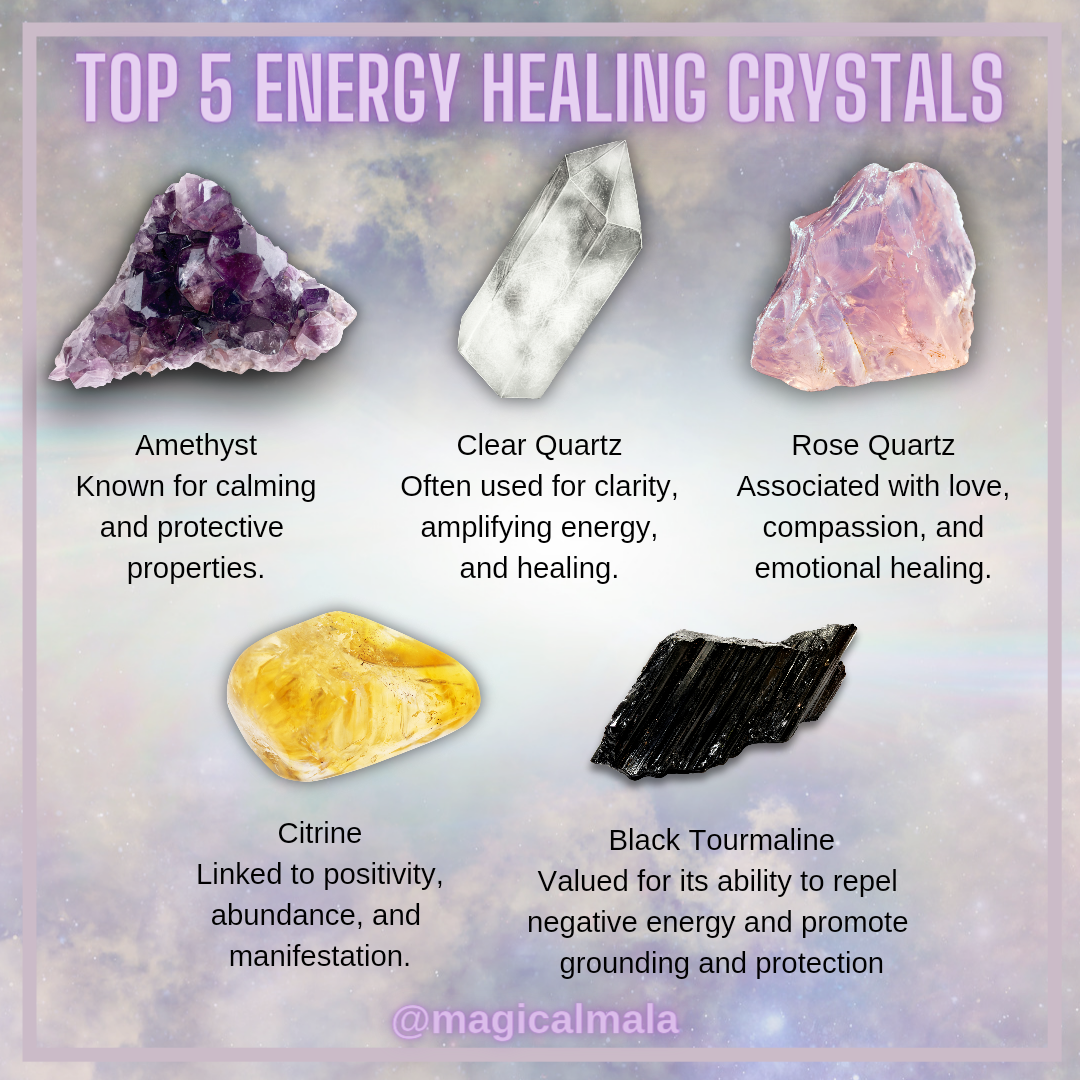 Unlocking Inner Harmony: Exploring the Healing Properties of the Top 5 Energy Crystals