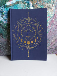 Journal, Diary, Notebook - Sun and Moon Phases Gifts Magical Mala   