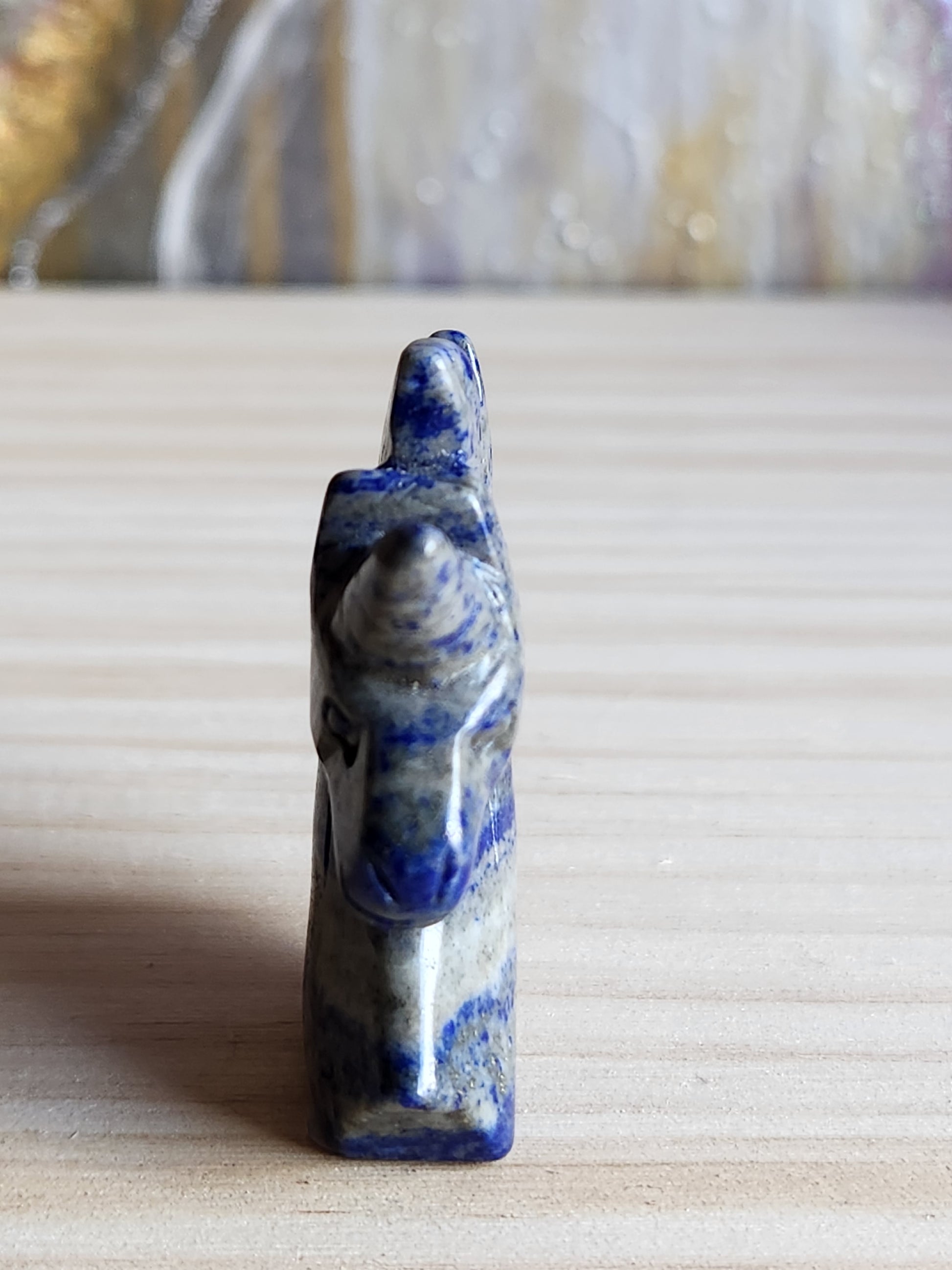 Lapis Lazuli Hand Carved Unicorn - Magical Mala Gemstone Magical Mala   