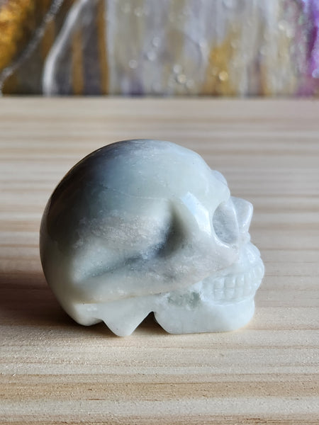 Calcite Hand Carved Skull - Magical Mala Gemstone Magical Mala   