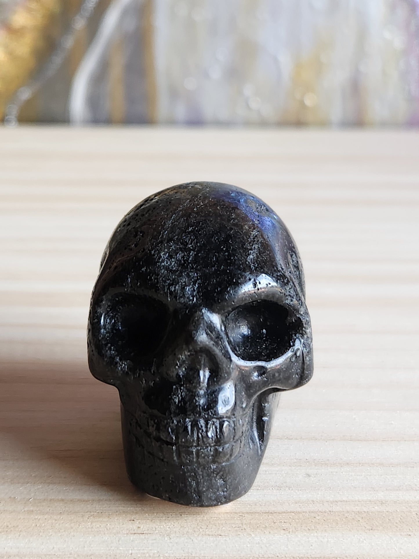 Obsidian Hand Carved Skull - Magical Mala Gemstone Magical Mala   