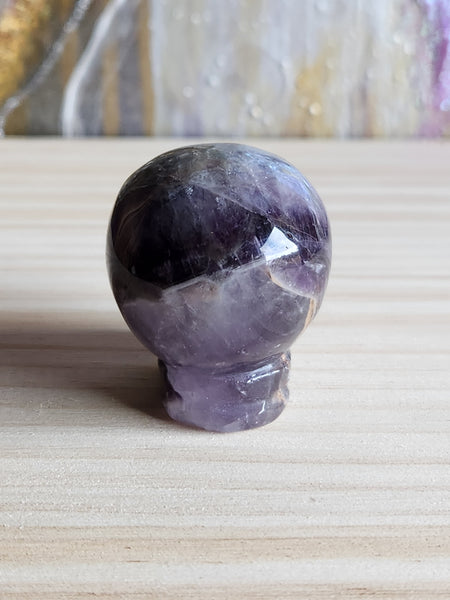 Amethyst Hand Carved Alien Head - Magical Mala Gemstone Magical Mala   