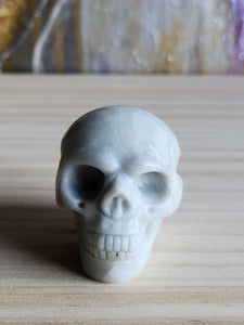 Calcite Hand Carved Skull - Magical Mala Gemstone Magical Mala   