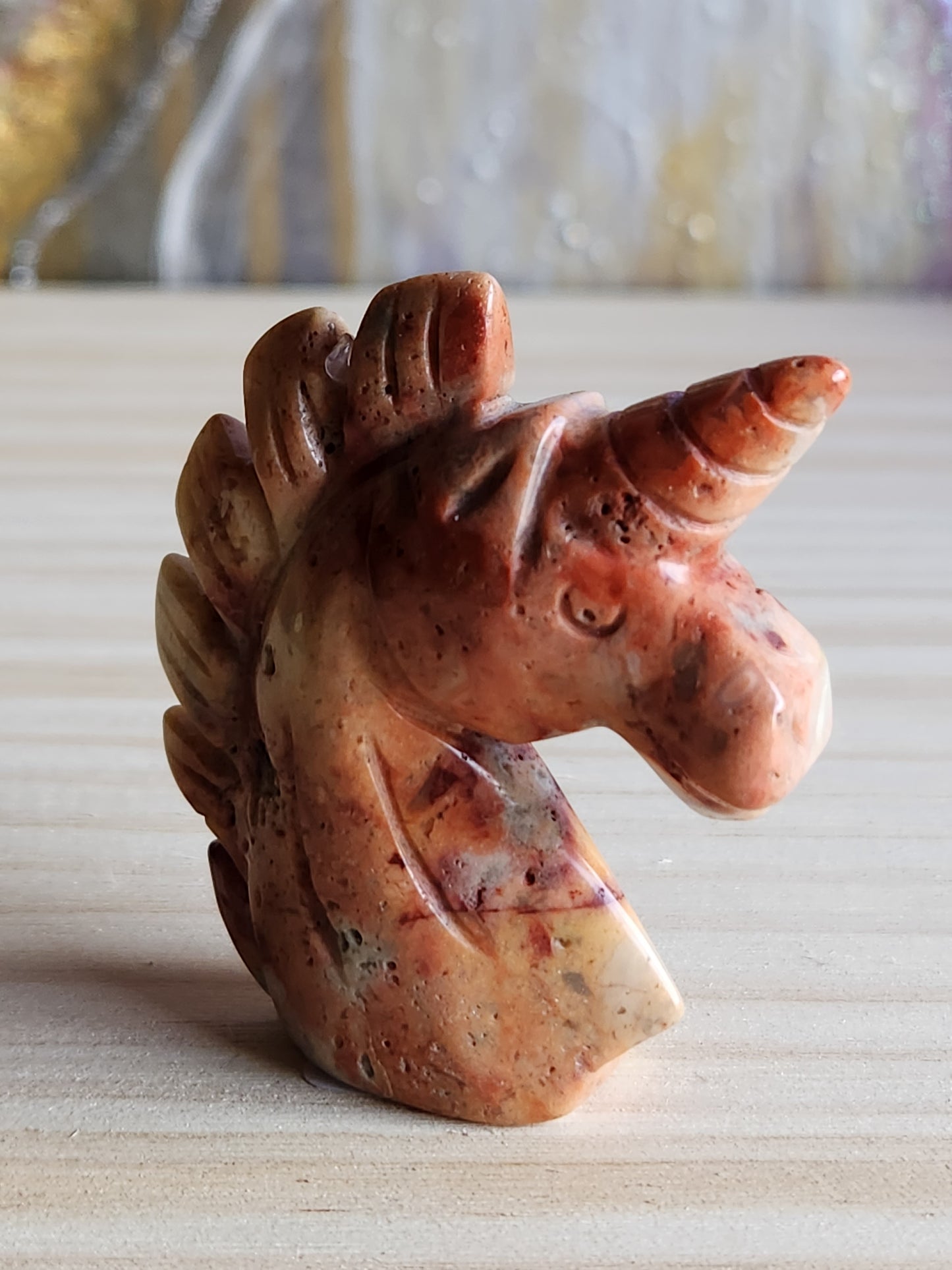 Agate Hand Carved Unicorn - Magical Mala Gemstone Magical Mala   