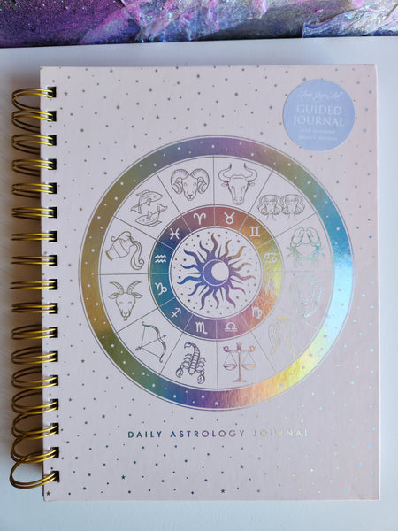 Daily Astrology Journal - Guided Journal with prompted themed interiors by Lady Jayne Ltd. Gifts Magical Mala   